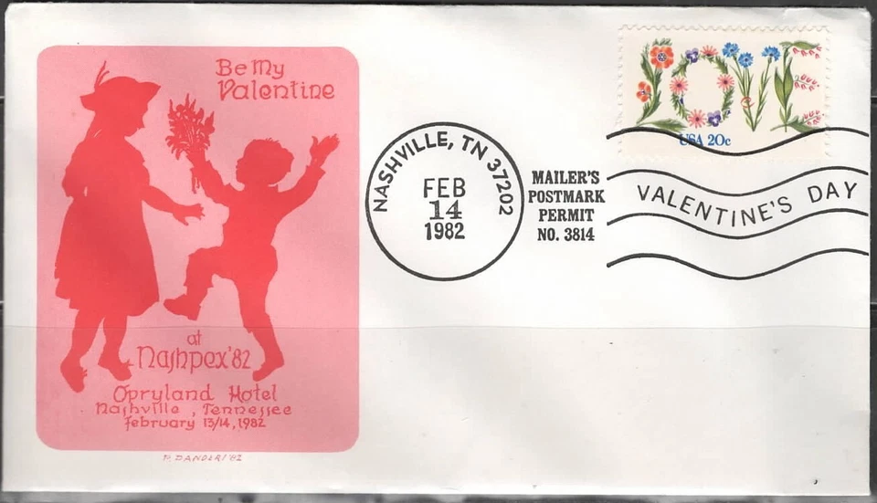 US Scott #1951 on NASHPEX '82 Show cover, dated Feb. 14, 1982 - Image 1 of 1