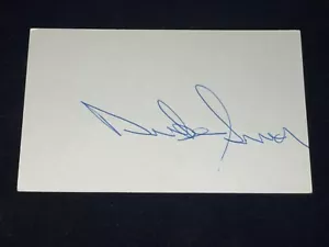 Duke Snider Vintage Signed 3x5 Index Card JSA COA Brooklyn Dodgers Baseball HOF - Picture 1 of 2