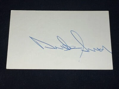 Duke Snider Vintage Signed 3x5 Index Card JSA COA Brooklyn Dodgers Baseball HOF - Image 1 of 2