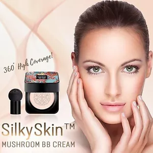 Air Cushion B.B Cream Waterproof Brightens Concealer Foundation+Mushroom Sponge - Picture 1 of 21