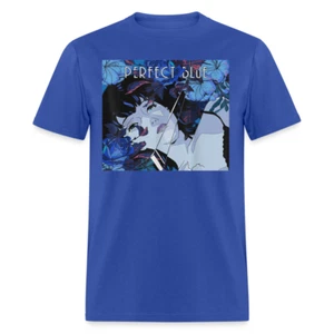 Simple Classic Cute Japanese Anime Girl Perfect Blue T-Shirt - Picture 1 of 72