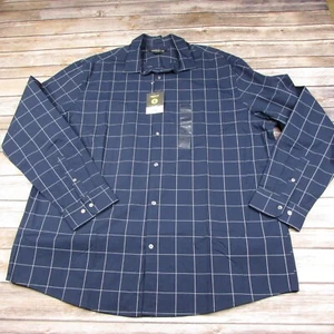 Claiborne Stretch Mens XL Blue Long Sleeve Button Front Shirt - Picture 1 of 7