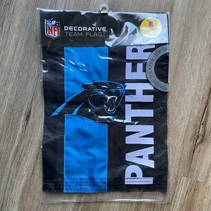 NFL Carolina Panthers Decorative Team Flag Black Blue 12.5x18 Football Gift - Picture 1 of 4