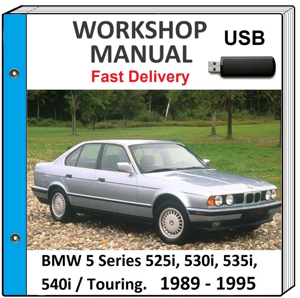 BMW 535i 540i 1989 1990 1991 1992 1993 1994 1995 MANUAL TALLER REPARACIÓN SERVICIO Foto 1 de 1