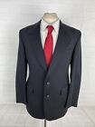 H Freeman Men's Navy Blue Striped Suit 40R 32X29 $895