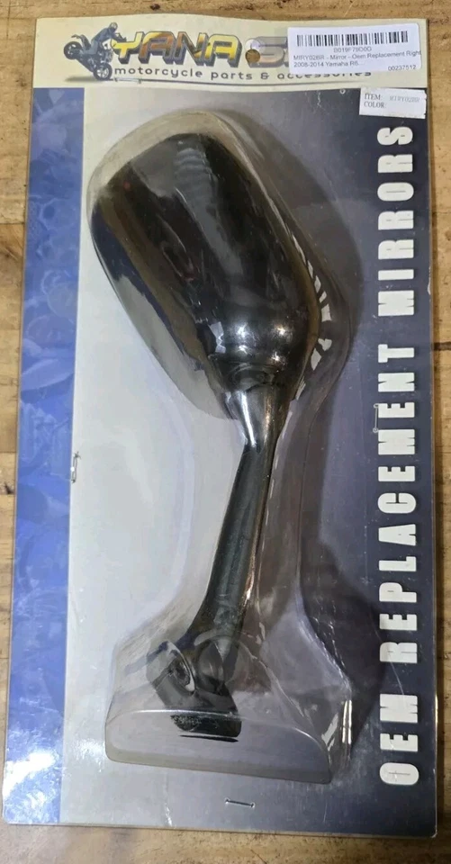Espelho de substituição direito Yana Shiki fabricante de equipamento original 2008-14 Yamaha R6 - Imagem 1 de 4