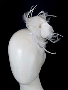 Peine de pelo de pluma blanca fascinantes sombreros de OZ 100% australiano empresa familiar - Imagen 1 de 4