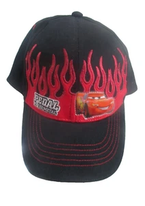 NWT Disney Cars Boys BLACK w RED Baseball Cap Lightning Mcqueen 95 Hat size 53cm - Picture 1 of 2