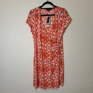 Vestido Jones New York Rojo Naranja Multicolor Lateral Talla XL NUEVO CON ETIQUETAS - Imagen 1 de 6
