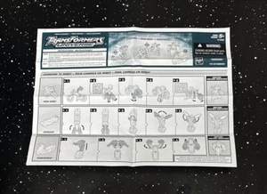 Transformers Universe Street Action Minicon Team Instruction Sheet - Picture 1 of 2
