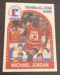 MICHAEL JORDAN / 1989 NBA Hoops - #21 All Star Game / BULLS / CAROLINA / SHARP - Picture 1 of 2