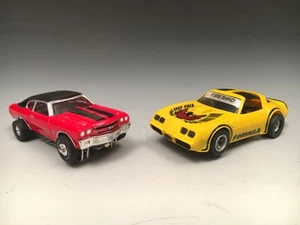 Aurora Vintage Firebird and Thunderjet Chevelle HO Slot Cars, MUSCLE, Free Ship - Picture 1 of 16