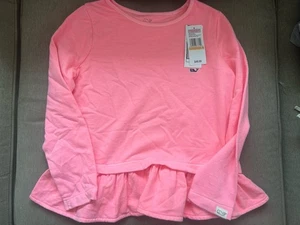 New girl's  S(7-8y) Vineyard Vines Dreamcloth Crewneck pullover Ruffled Hem - Picture 1 of 5