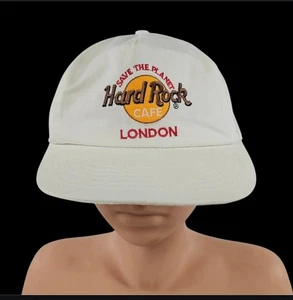 Vintage 90er Hard Rock Cafe "Save the Planet" New York Mütze Strapback Cap LESEN⬇ - Bild 1 von 12