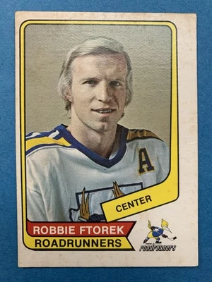1976-77 OPC O-Pee-Chee WHA #13 Robbie Ftorek Phoenix Roadrunners - Nice Card! - Image 1 of 2