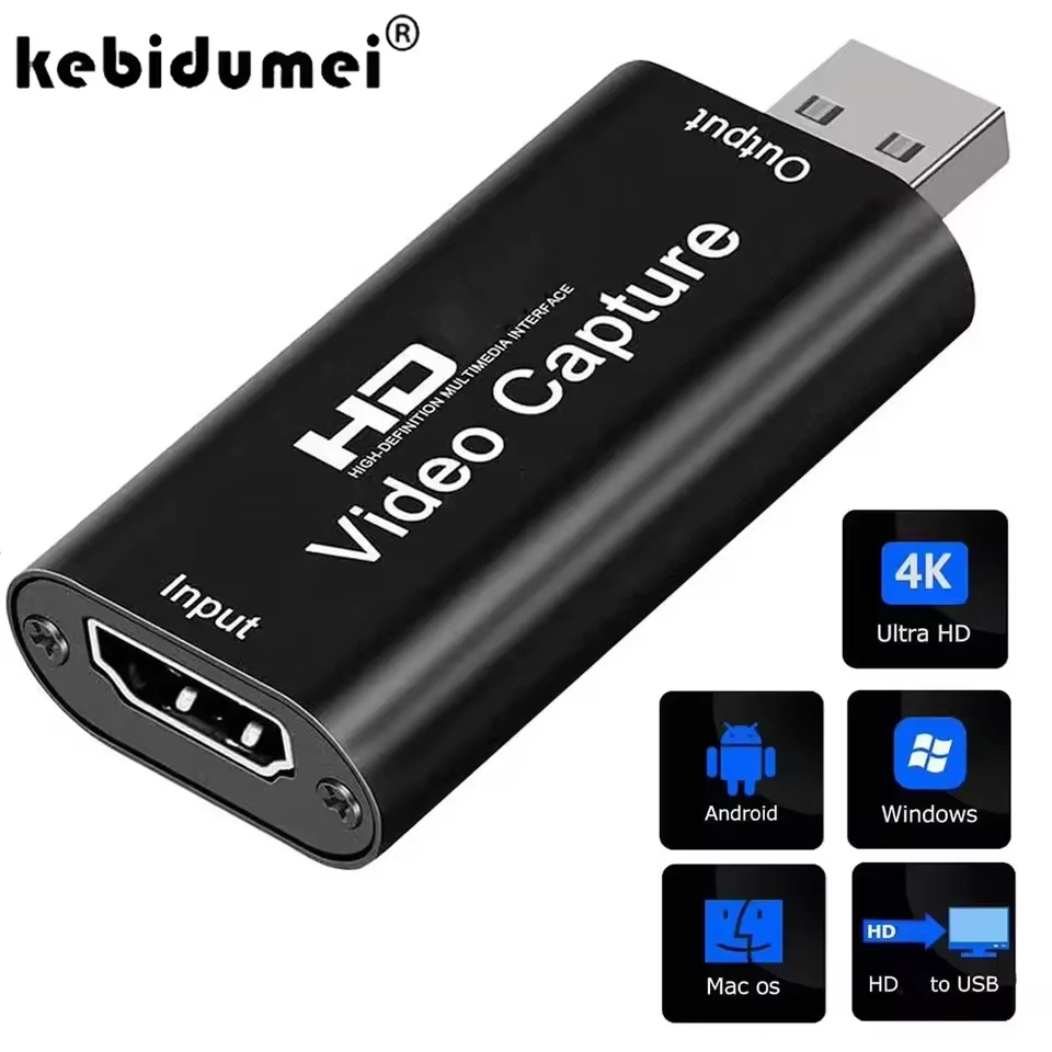 4K Audio Video Capture Card USB 3.0 HDMI Video Capture Device Full HD Recording - Image 1 of 4