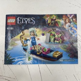 ORIGINAL RETRO LEGO USED Toy Instruction Book Manual Set - 41181 Elves