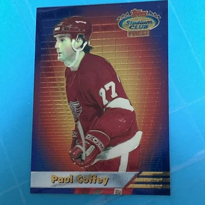 1993-94 Topps Stadium Club Finest Inserts #4 Paul Coffey Detroit Red Wings HOF - Image 1 of 4