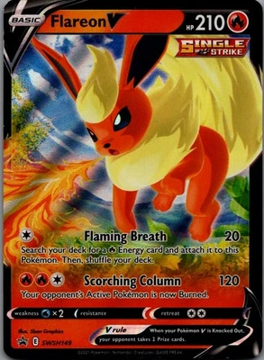 Flareon V Promo SWSH: Sword & Shield Promo Cards SWSH149 NM - Image 1 of 2
