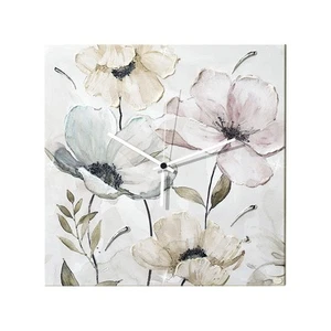 OROLOGIO DA PARETE ACCA PANNELLO LINEA ACQUARELLO CON FIORI L.857OR - Foto 1 di 2