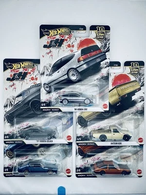 Juego de 5 Hot Wheels JAPAN HISTORICS 5 Premium Car Culture 2026 *En mano* NUEVO JDM Foto 1 de 4
