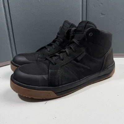 Keen Utility Men Size 12 EE Kenton Mid CT Black/Gum Canvas Work Boots Carbon Toe - Image 1 of 4