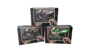 3x Dickie Diecast Speed 1 Dream Bikes Scale Model Motorbikes - Picture 1 of 13