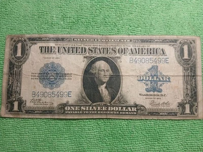 1923 $1 Dollar Silver Certificate Horse Blanket  Woods/White B49085499E - Image 1 of 4
