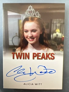 Twin Peaks Log Lady Chronicles Classic Autograph Alicia Witt - Picture 1 of 2