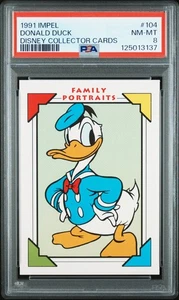 1991 IMPEL DISNEY COLLECTOR CARDS DONALD DUCK #104 TRADING CARD | PSA 8 NM-MT - Bild 1 von 4