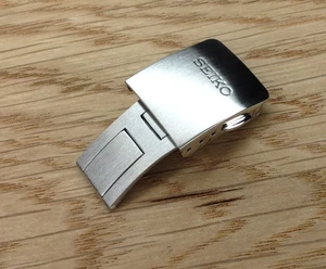 Cierre de despliegue de acero inoxidable Seiko - 20 mm / 8 mm - Sportura - Imagen 1 de 7