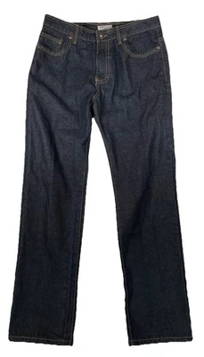 Pantalones de mezclilla Miskeen Originals para hombre 36x34 lavado oscuro pierna recta excelentes Foto 1 de 4