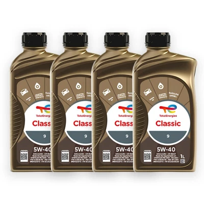 4 LITRI OLIO MOTORE TOTAL CLASSIC 9 5W40 API SN/CF MB 229.5 PSA B71 2296 RN0710 - Immagine 1 di 3