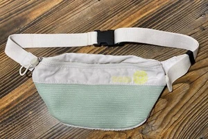 Kipling Fanny Pack White & Mint  Zipper UNISEX Pocket Belt Bag Adjustable Strap - Picture 1 of 12