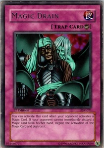 Yu-Gi-Oh Magic Drain Pharaohs Servant PSV-071 1st Edition Regular Rare Card LP - Picture 1 of 2