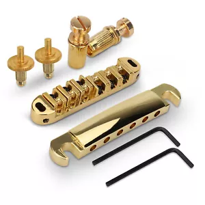 Tailpiece ponte regolabile sella a rullo Tune-O-Matic per chitarra LP Les Paul SG - Foto 1 di 5