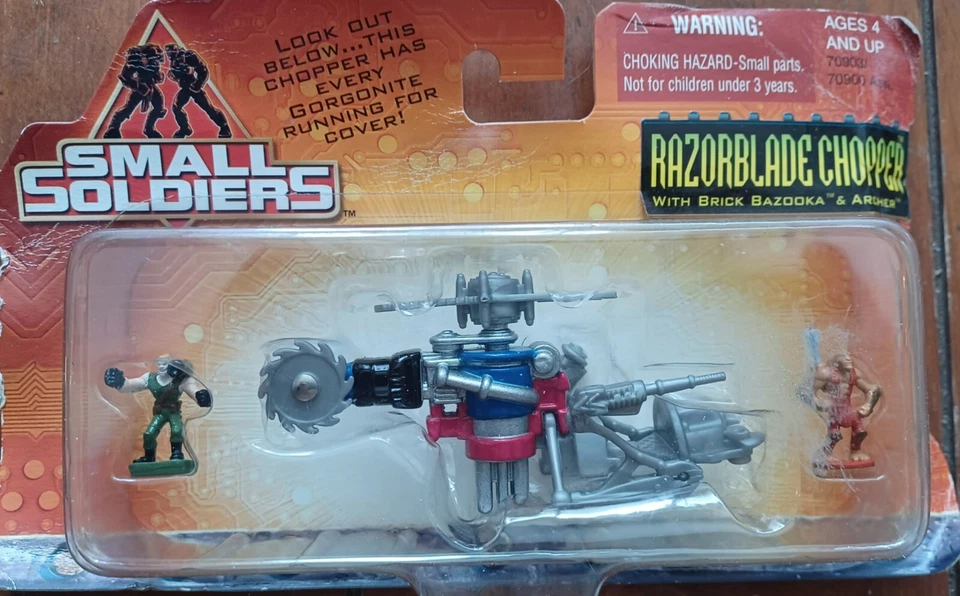 Small Soldiers Razorblade Chopper w/ Bazooka & Archer MOC Kenner 1998 70903
