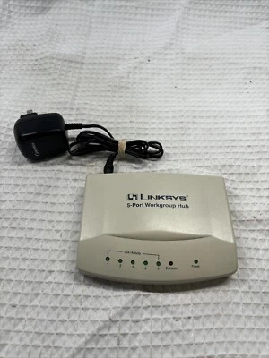 LINKSYS 5 Port Workgroup Hub | EW5HUB | USED | TESTED - Image 1 of 4