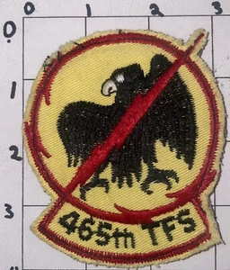 1970s-1980s USAF 465th Tactical Fighter Squadron Pilot Worn Patch (4) - Picture 1 of 2