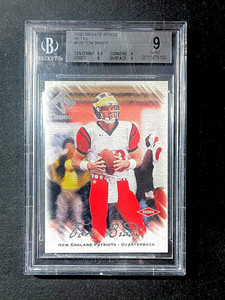 2000 Private Stock Retail #128 Tom Brady Rookie Card BGS 9 SSP /650 NFL