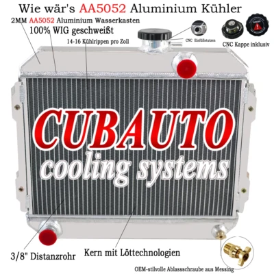 3 serie radiatori alluminio per TOYOTA COROLLA KE55 KE30 KE38 KE70 MT 1974-85 NUOVI - Immagine 1 di 4