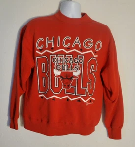 Chicago Bulls Crewneck Sweater Mens Large Red Pullover Hanes Activewear NBA (J1) - Picture 1 of 4