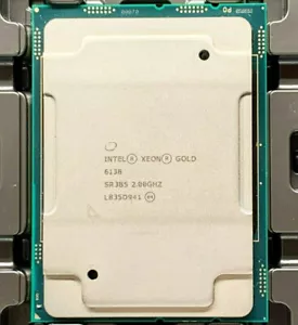 Processeur processeur Intel Xeon Gold 6138 2GHZ 20 cœurs 40 threads FCLGA3647 125W - Photo 1/1