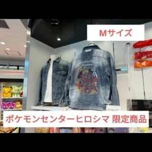 Pokemon Center Hiroshima Kaihar Denim Jacket M anniversary Japan Limited NEW - Picture 1 of 1