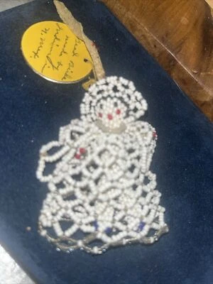 "Adorno de Navidad de Nuevo México de 2 1/2"" con cuentas vintage de novia nativa americana de 1930" Foto 1 de 4