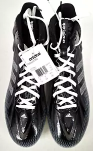 Adidas CrazyQuick Mid Football Cleats (Black/White) - Picture 1 of 6