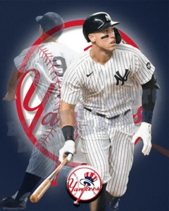 New York Yankee Lithograph print of Aaron Judge and Roger Maris 2022 - Picture 1 of 1