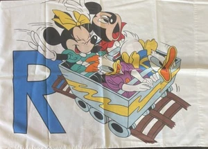 Set lenzuola Disney vintage Topolino e amico ABC alfabeto letto matrimoniale - usato in ottime condizioni - Foto 1 di 15