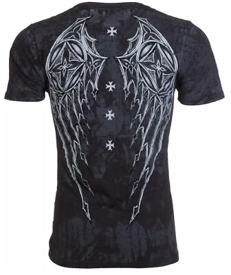 Xtreme Couture by Affliction Men's T-Shirt Stone Ranger Biker Cross - Image 1 of 4