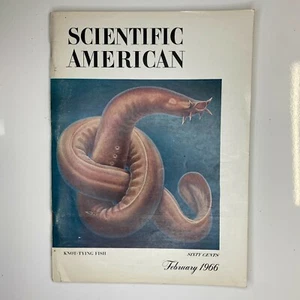 Scientific American 1966 February Knot Tying Fish Hagfish Numismatics Avalanches - Picture 1 of 3